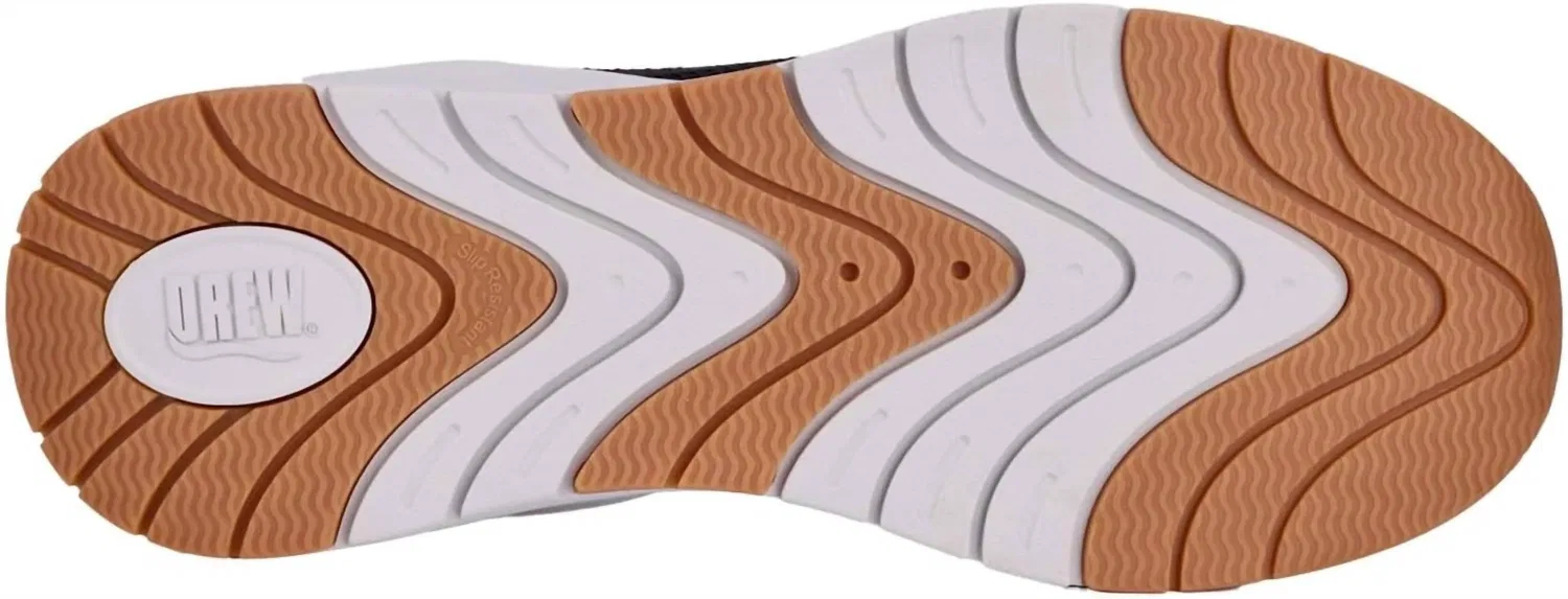 DREW Мужские противоскользящие кроссовки Echo Step Shoe в черном сетчатом исполнении — фото 2
