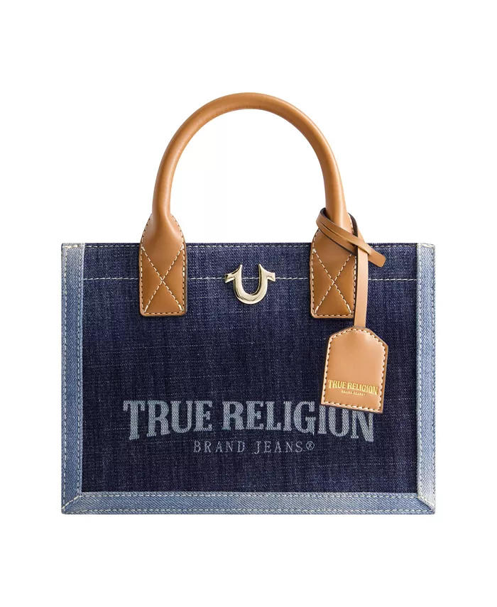 

Современная джинсовая сумка-тоут Modern Edge True Religion, синий