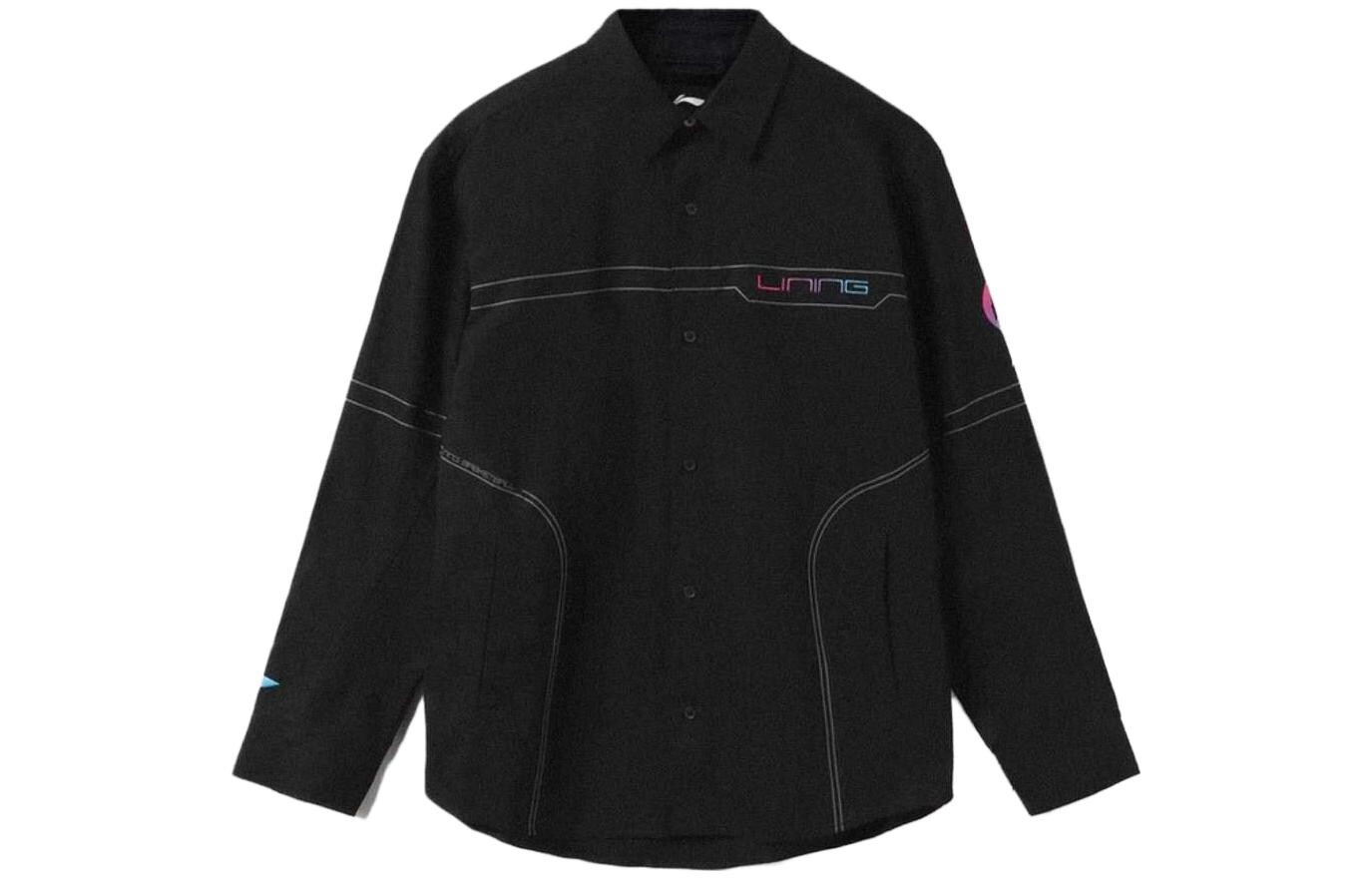 

Спортивная баскетбольная коллекция рубашка мужская черная Lining, черный