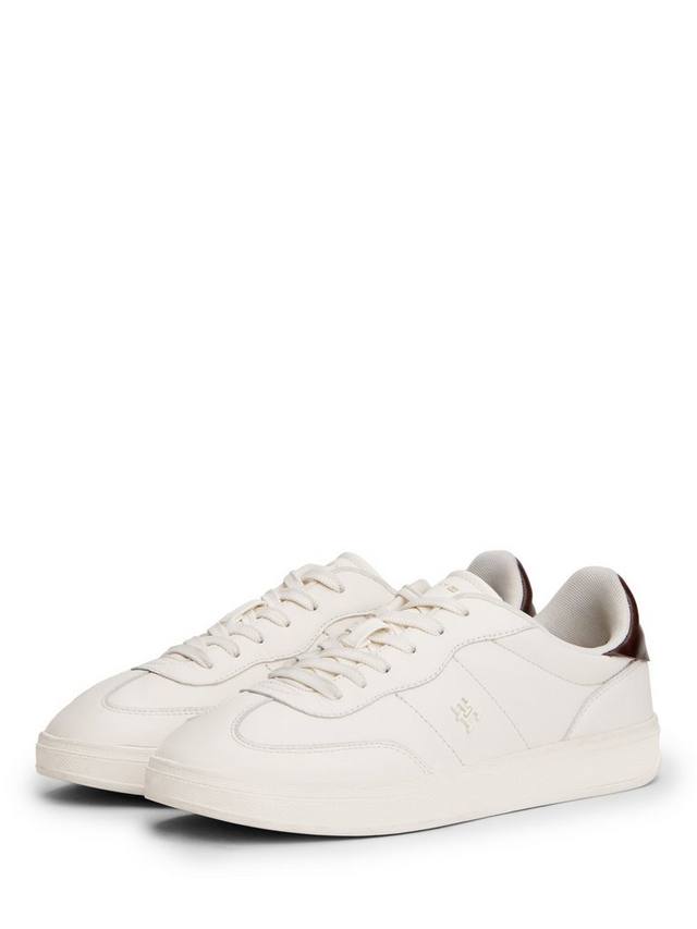 Heritage Shiny Leather Trainers Tommy Hilfiger, Ancient White — фото 3