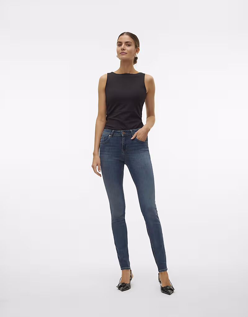 

Джинсы Vero Moda Slim fit из темно-синего денима