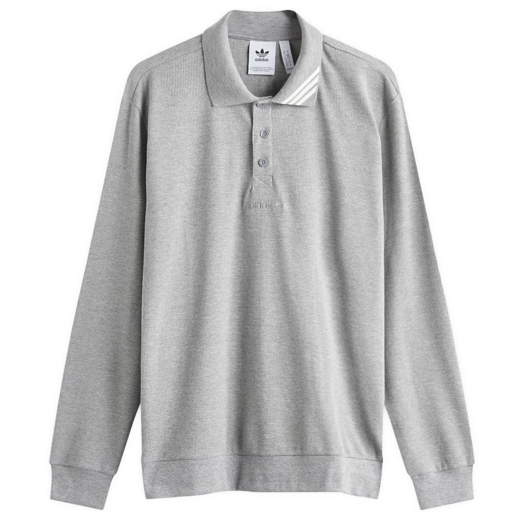 

Длинный рукав поло Adidas, цвет core heather