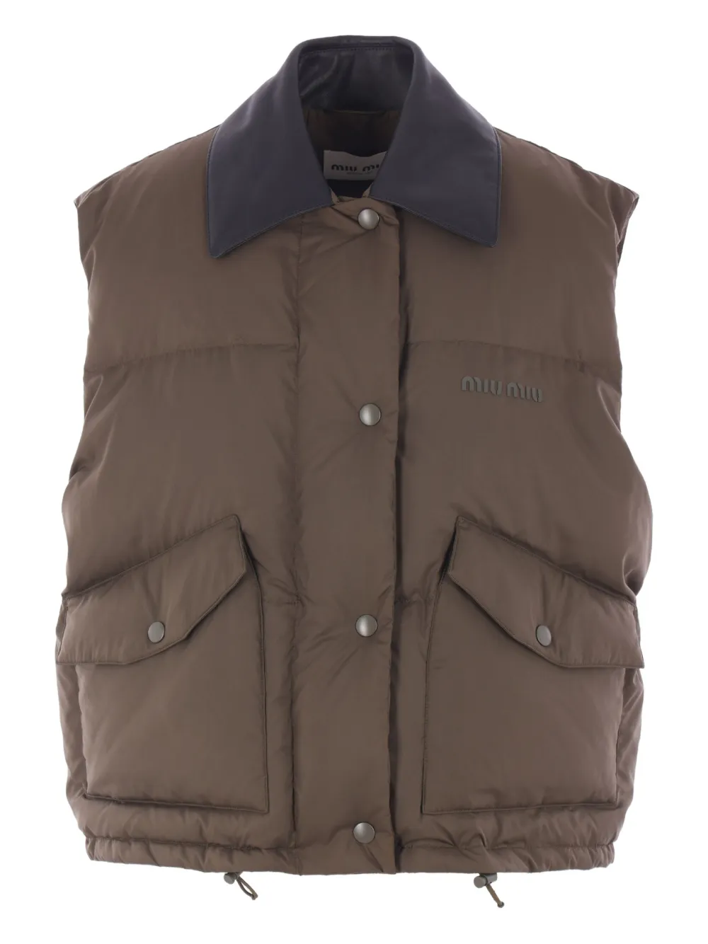 

Стеганый жилет MIU MIU, зеленый