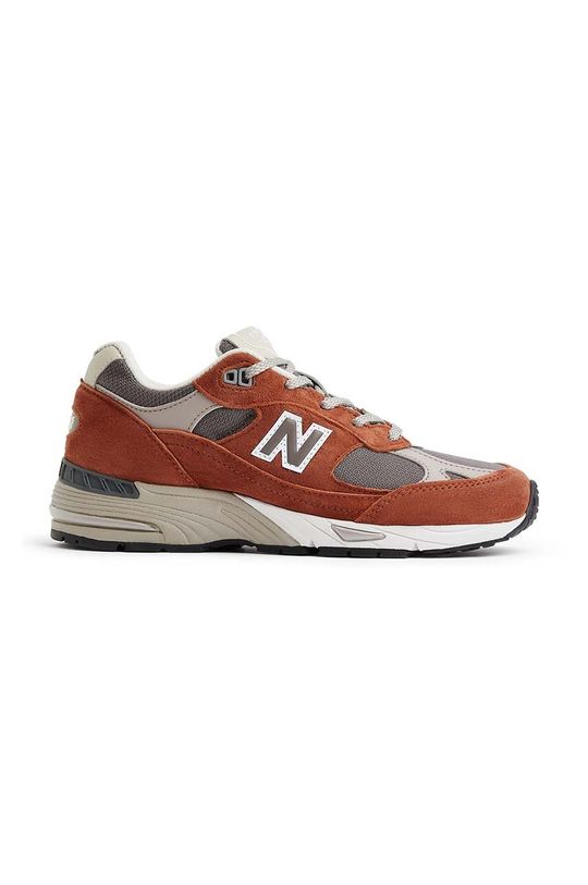 

Кроссовки W991PTY Сделано в Великобритании New Balance, коричневый