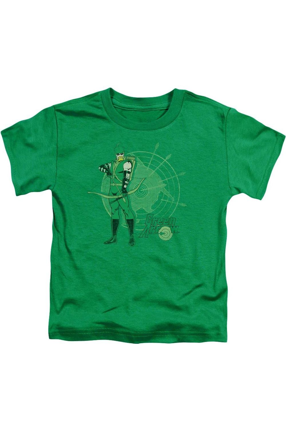 

Детская футболка с коротким рукавом DC Comics Arrow Target Gildan, зеленый