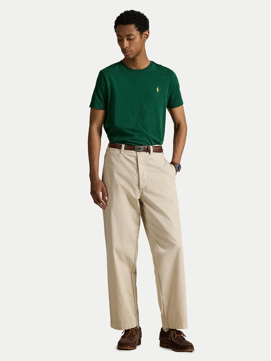 Футболка custom slim fit 710671438461 Polo Ralph Lauren, зелёный — фото 2