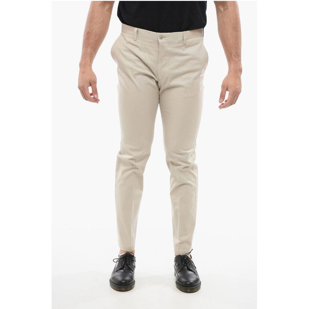 

Брюки из текстурированного хлопка с петлей для ремня Corneliani, Beige