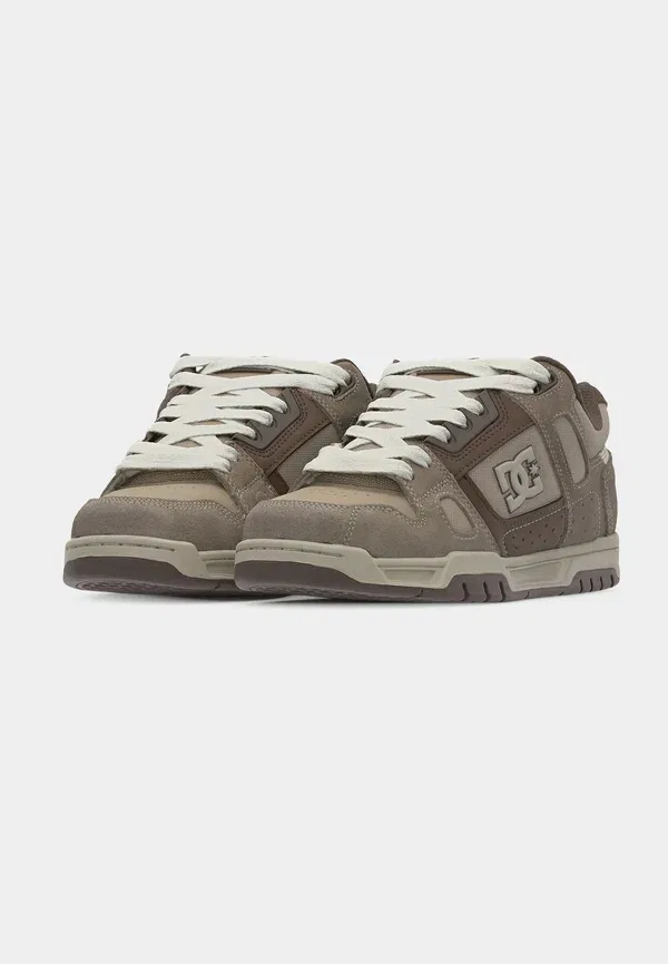 Кроссовки Dc Shoes Stag, цвет серо-бежевый/белый — фото 3