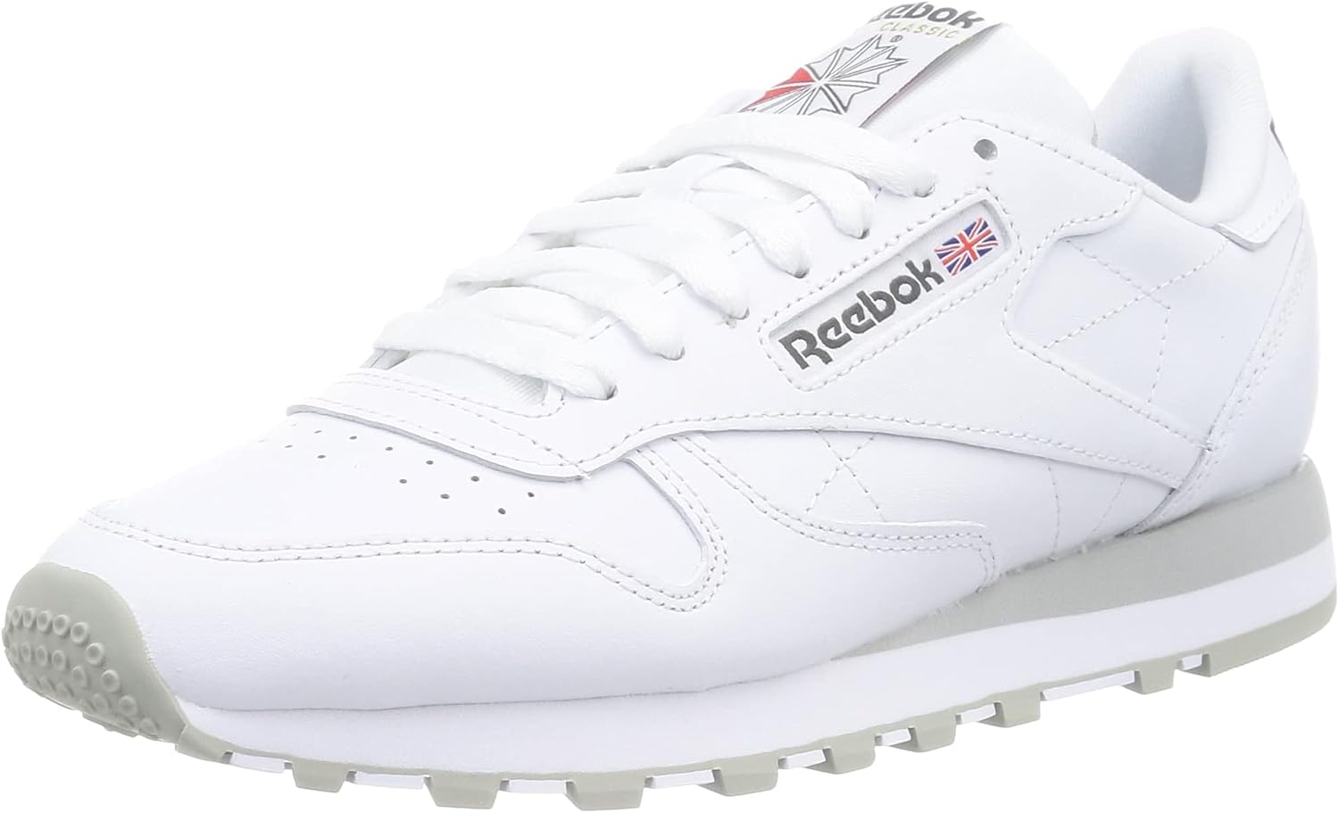 

Классические кожаные кроссовки для взрослых, унисекс V1 Reebok, белый/серый