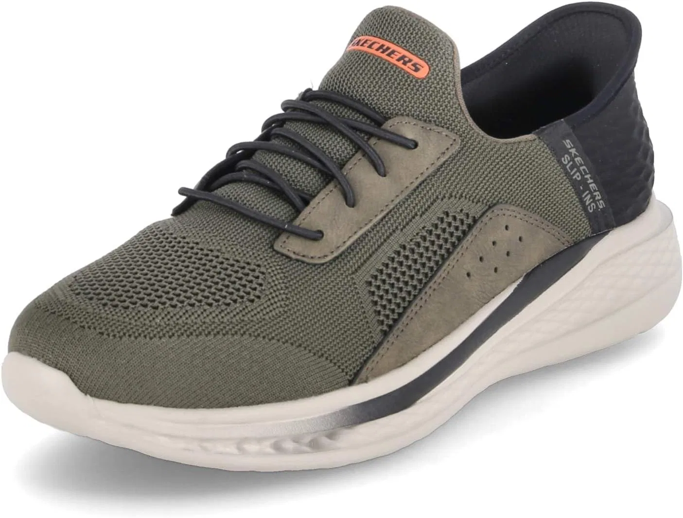 Мужские слипоны Skechers Slade-Cohen, зеленые, синтетические, размер 47½ — фото 2