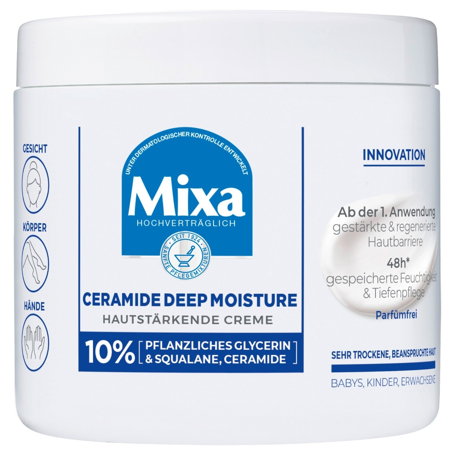 

Крем для тела ceramide deep moisture Mixa, объем 400 мл