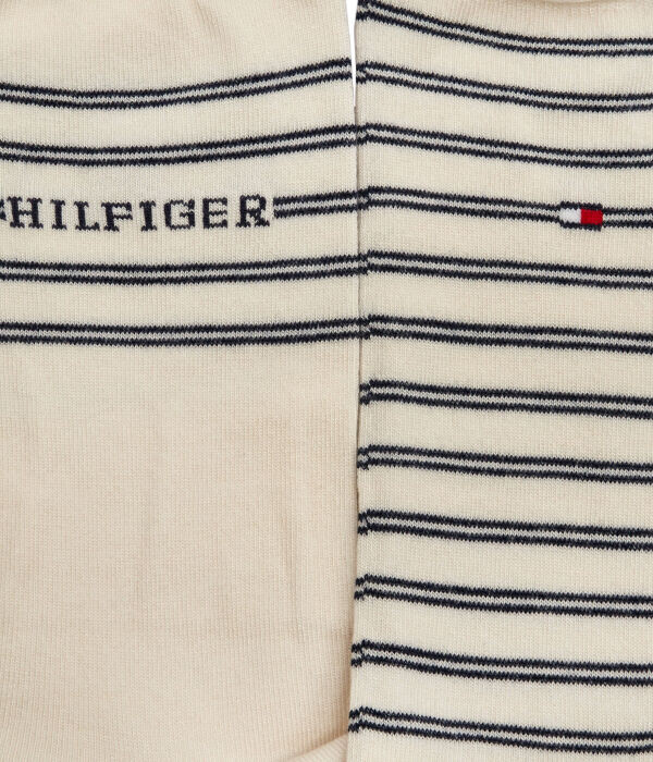 Носки бежевые Tommy Hilfiger с полосками, 2 пары — фото 4
