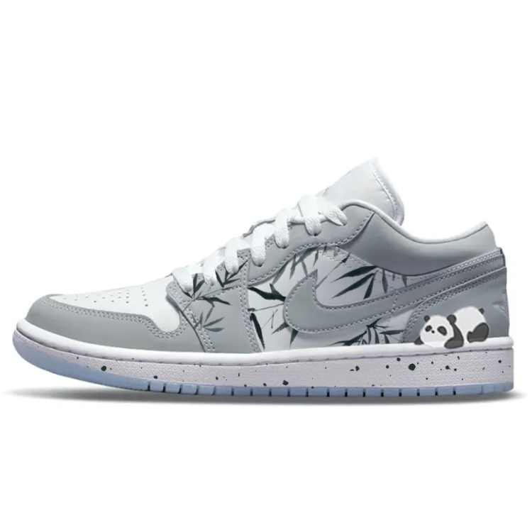 

Кроссовки Air Jordan 1 Vintage Basketball Shoes Women's Low-top White/gray, серый