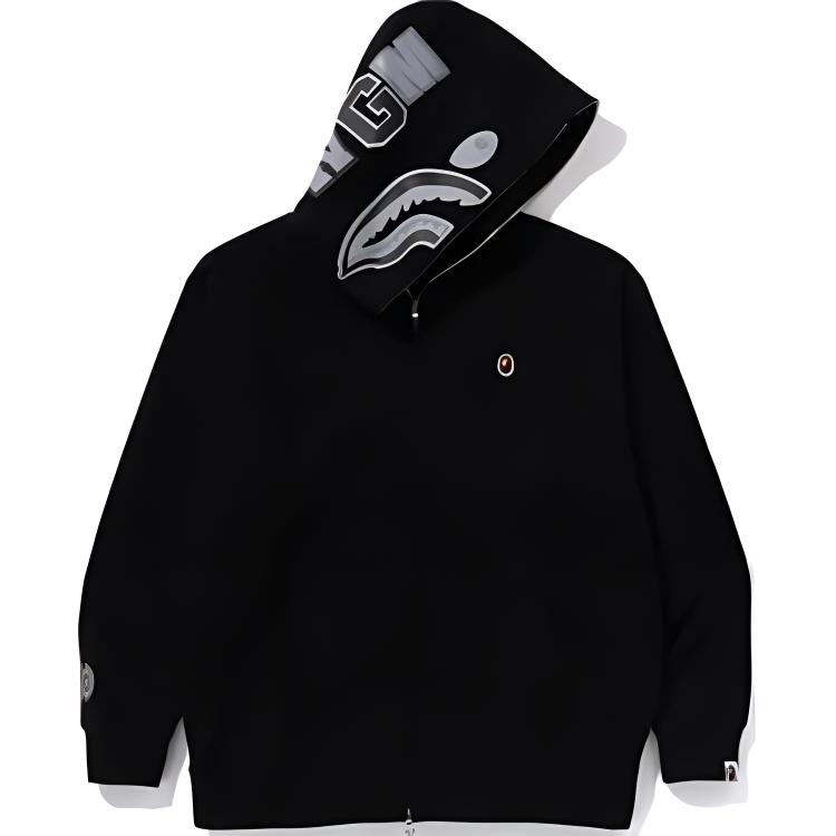 Bape One Point Ape Head Shark Relaxed Fit Full Zip Hoodie A BATHING APE, оранжевый — фото 3