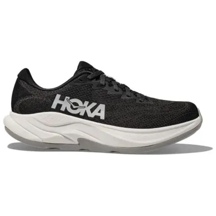 HOKA ONE ONE Антискользящие износостойкие мужские низкие кроссовки для бега черно-белые, цвет Black/White — фото 2