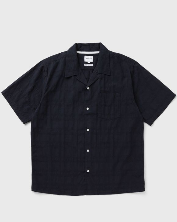 

Рубашка Norse Projects Carsten Relaxed Dobby Check Shirt, темно-синий