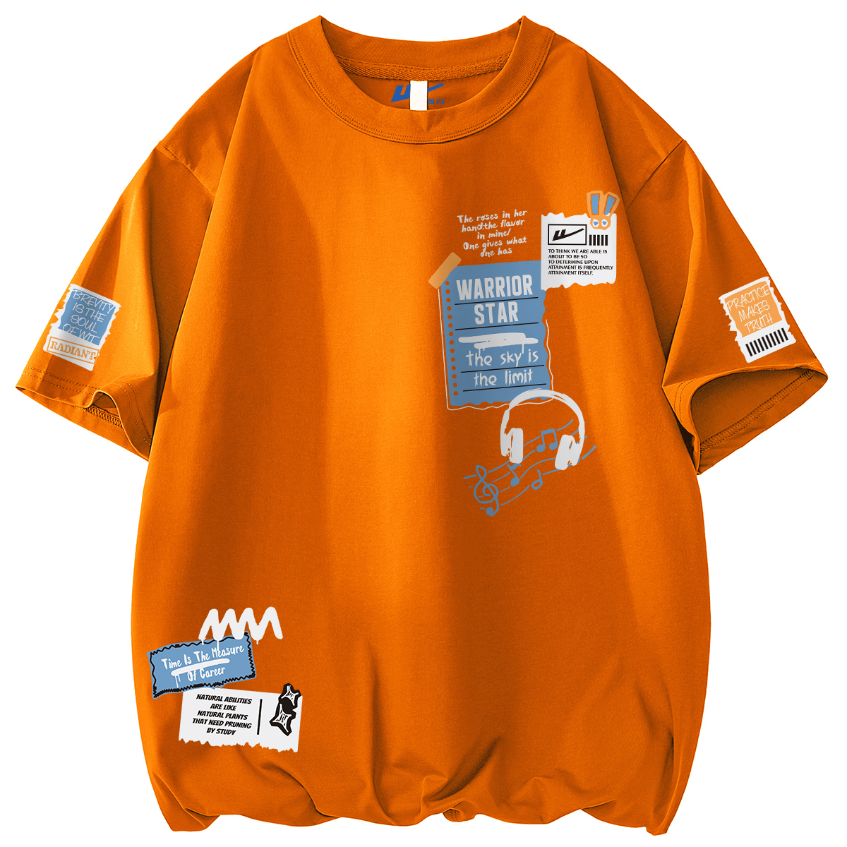 

Футболка Unisex Crew Neck Moderate Heavyweight WARRIOR, оранжевый (heavyweight and 100% cotton)