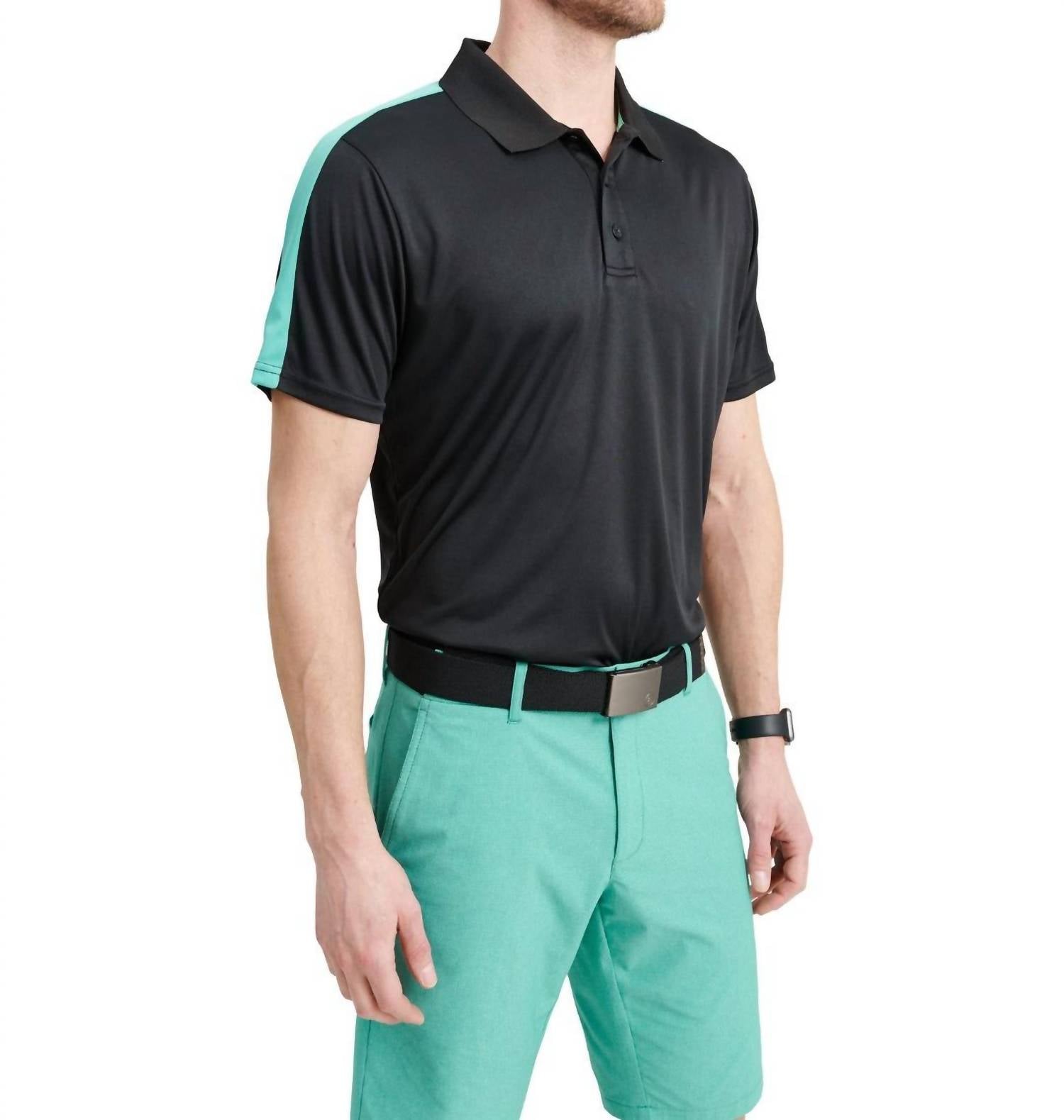 

Мужская рубашка-поло Bandon Drycool в цвете Black Lagoon Abacus Sportswear US