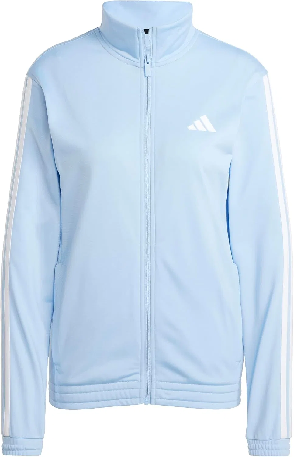 Трек-куртка adidas с 3 полосками, синяя/белая