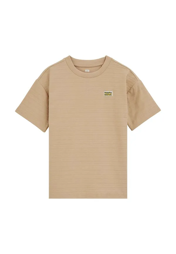 Футболка с принтом We Fashion, Beige — фото 4