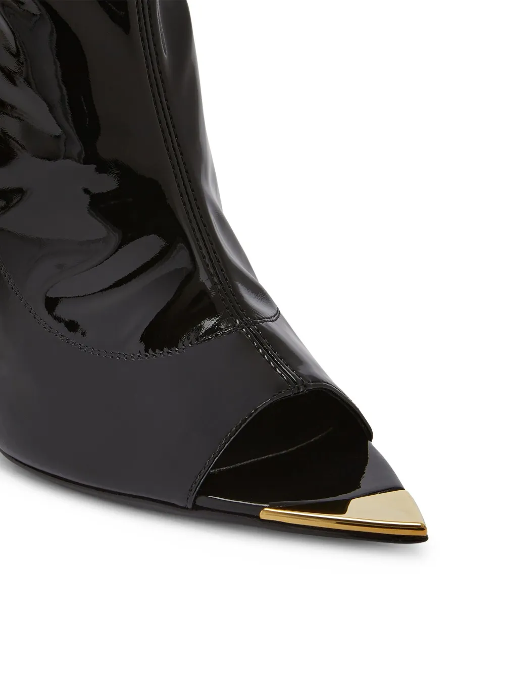 Ботильоны Intriigo 105 с открытым носком Giuseppe Zanotti, черный — фото 4
