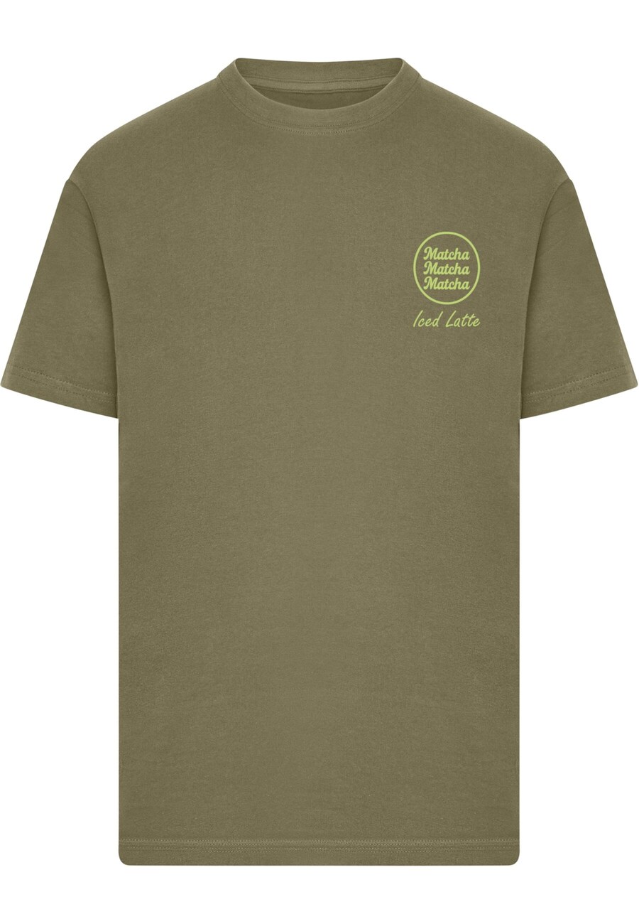 

Рубашка Merchcode Iced Matcha Latte, цвет Olive/Light green