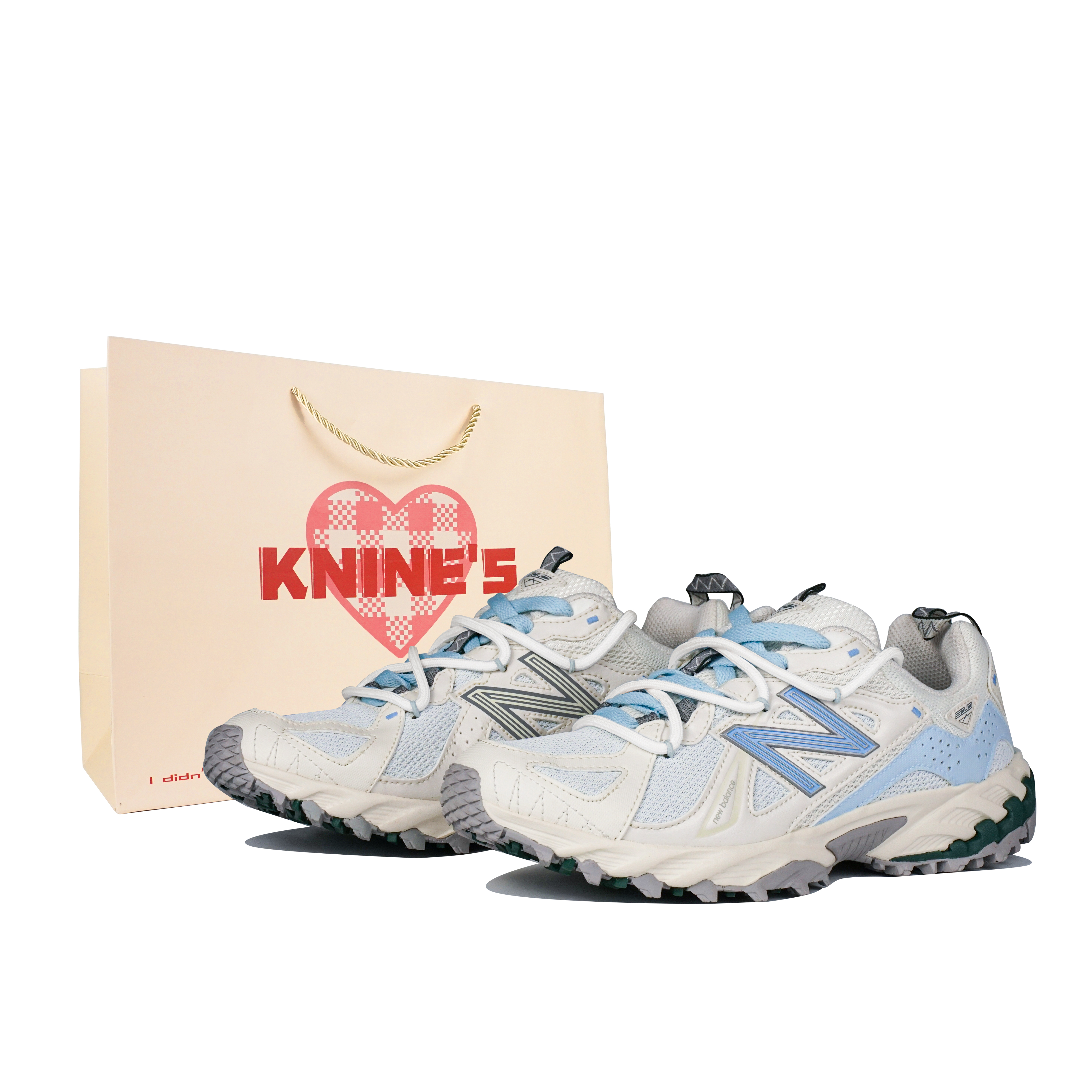 New Balance Износостойкие низкие походные ботинки 610T, унисекс, светло-голубые