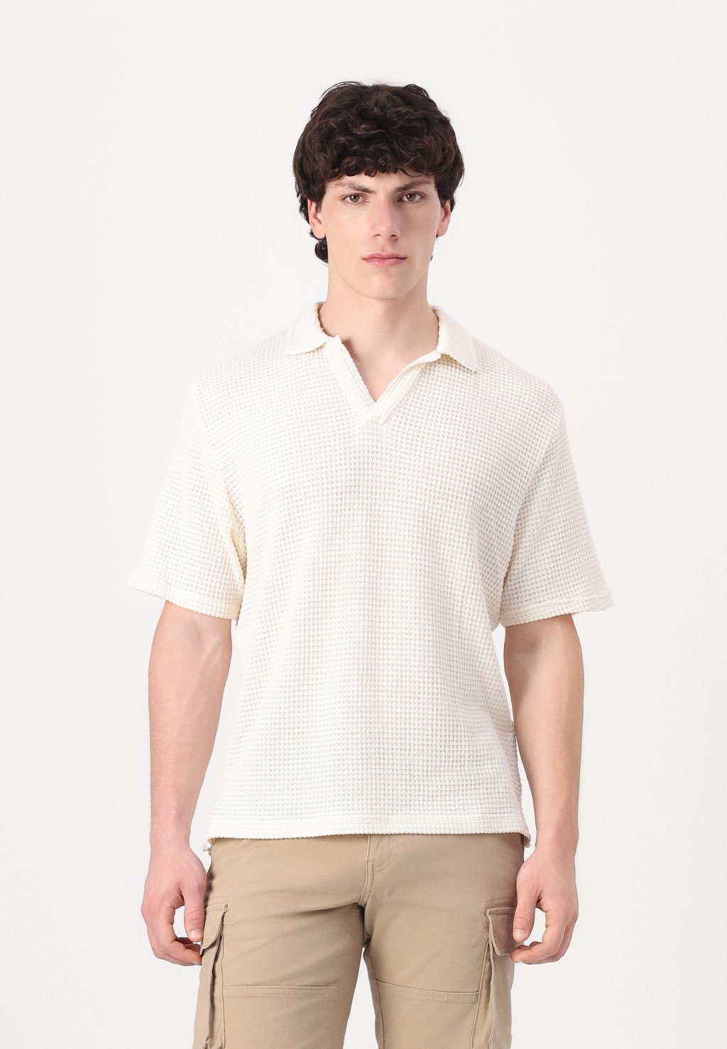 

Рубашка поло JORSUMMER LOOSE RESORT Jack & Jones, кремовый