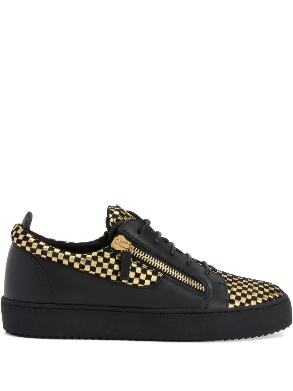 

Кроссовки Frankie в клетку Giuseppe Zanotti, черный