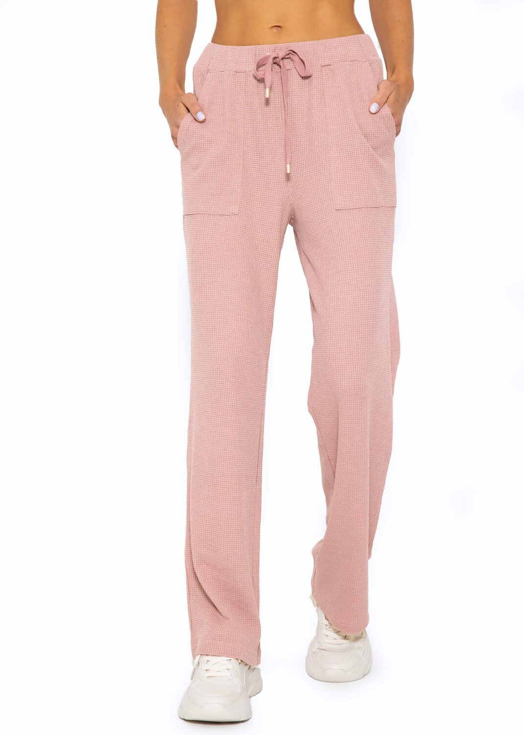 

Брюки SASSYCLASSY Waffelpiqué Hose, цвет altrosa