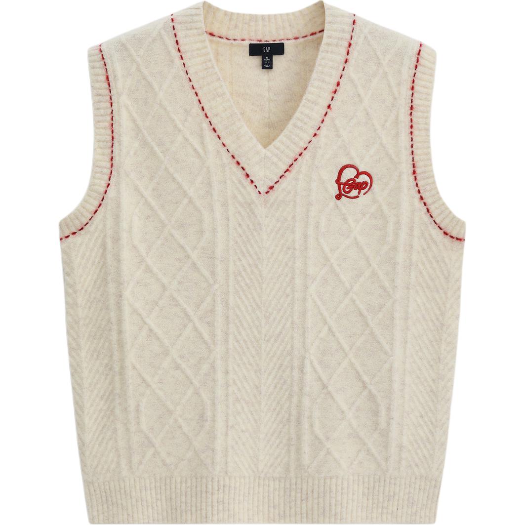 

GAP Трикотаж Women's Ivory White V-образный вырез Moderate Others