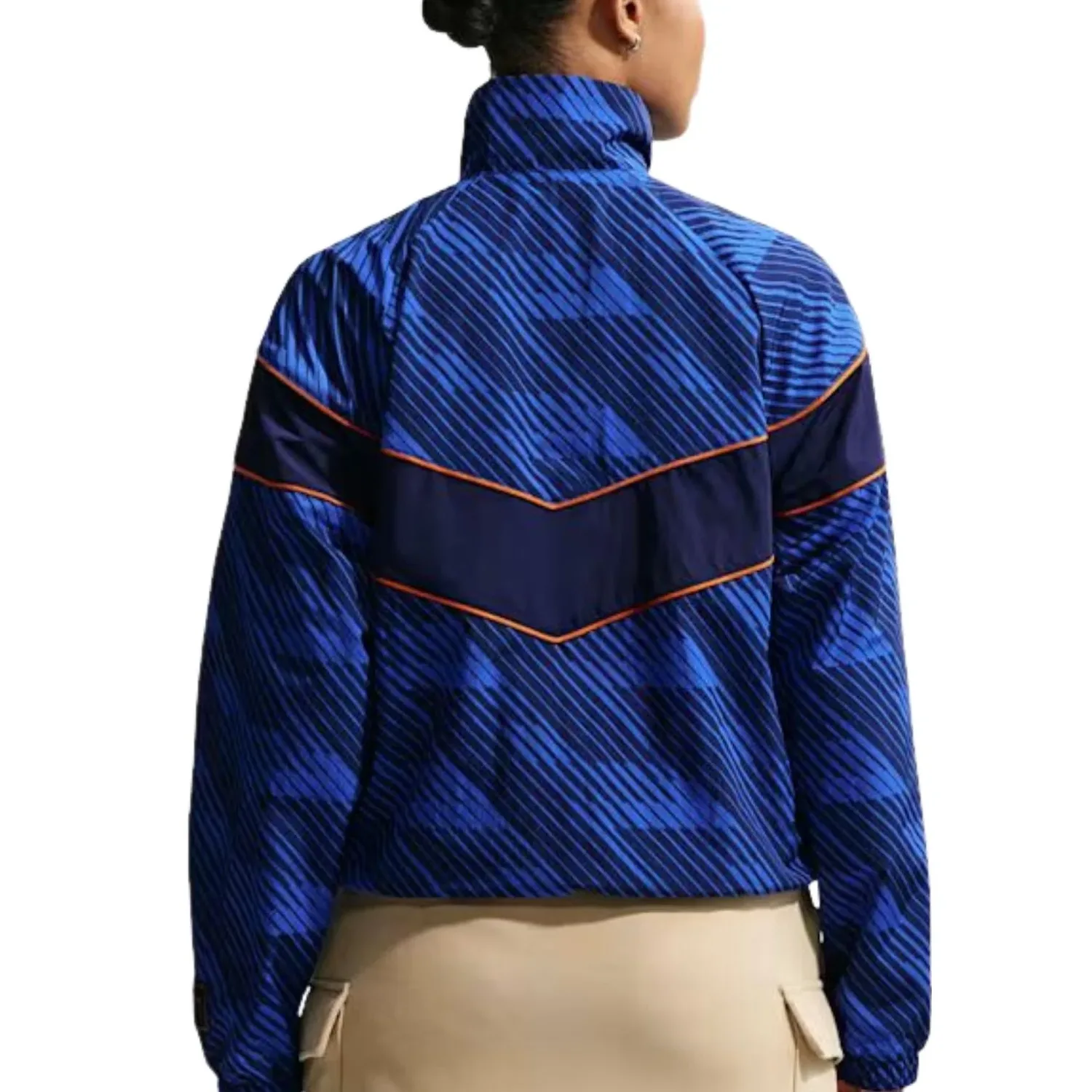 (WMNS) Куртка Nike FFF Windrunner UV Woven Jacket 'Game Royal Blackened Blue Monarch' — фото 2