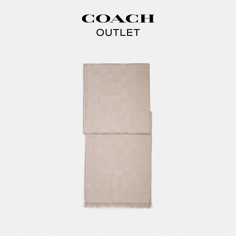 

Женская классическая зимняя накидка с логотипом COACH, светло-коричневый