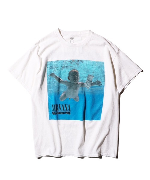 

Футболка с принтом, бренд NIRVANA, белый