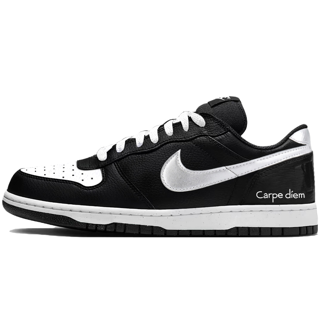 

Nike Большие титановые серебристые устойчивые к истиранию дышащие низкие кроссовки для скейтбординга мужские черные синие