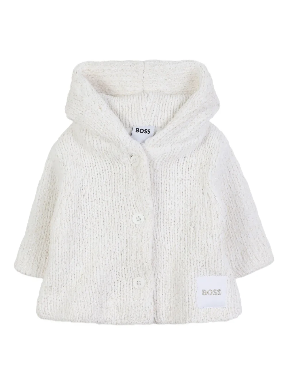 

Кардиган с капюшоном BOSS Kidswear, белый