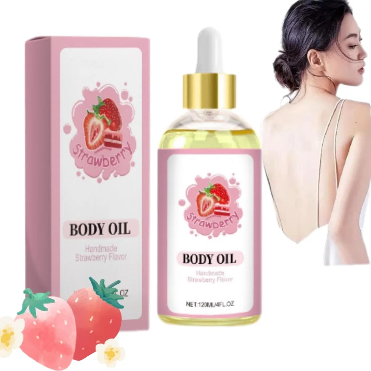 Масло для тела Body Juice Oil с ароматом клубники Generisch, 1 Items