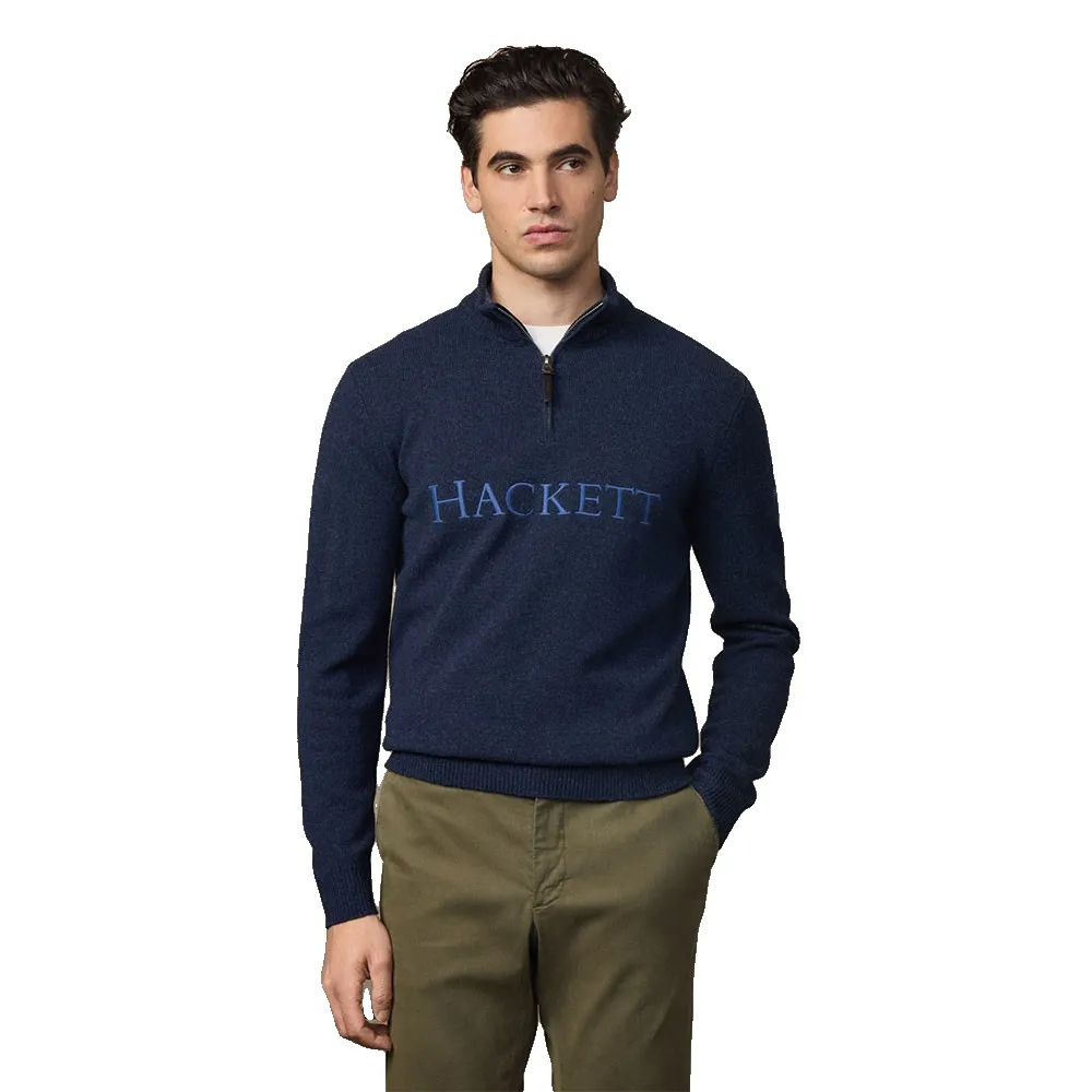 

Толстовка Hackett Heritage No.1 half zip, синий