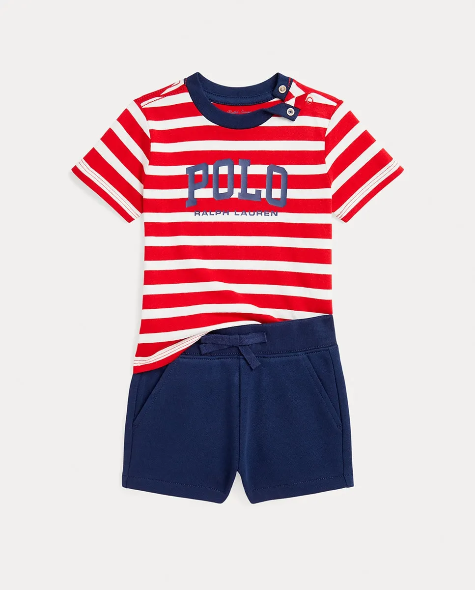 

Комплект из двух предметов из хлопка для мальчика Polo Ralph Lauren, мультиколор