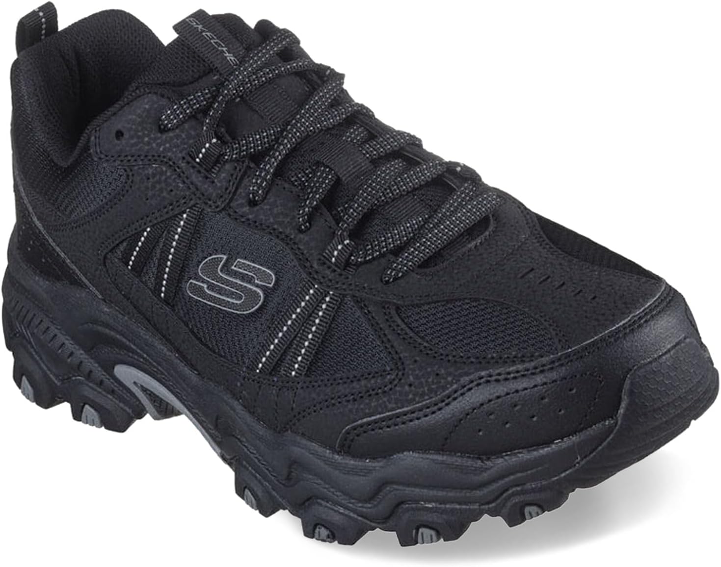 Мужские кроссовки Skechers Stamina с верхней прострочкой, черный — фото 2