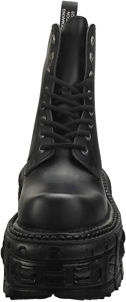 Ботинки на платформе New Rock Metallic M-mili084n-s5 унисекс, Black — фото 3
