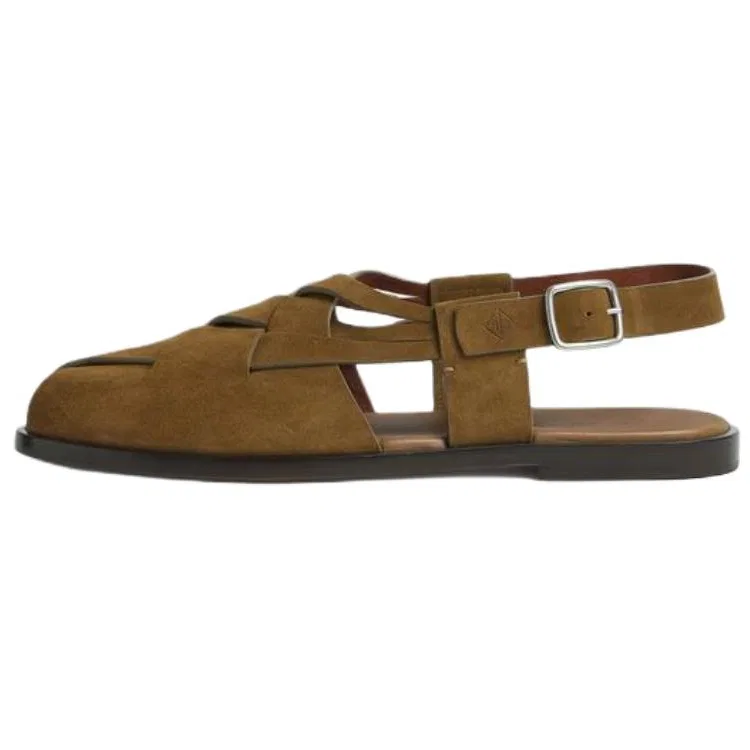 Римские сандалии Loro Piana Black Coffee