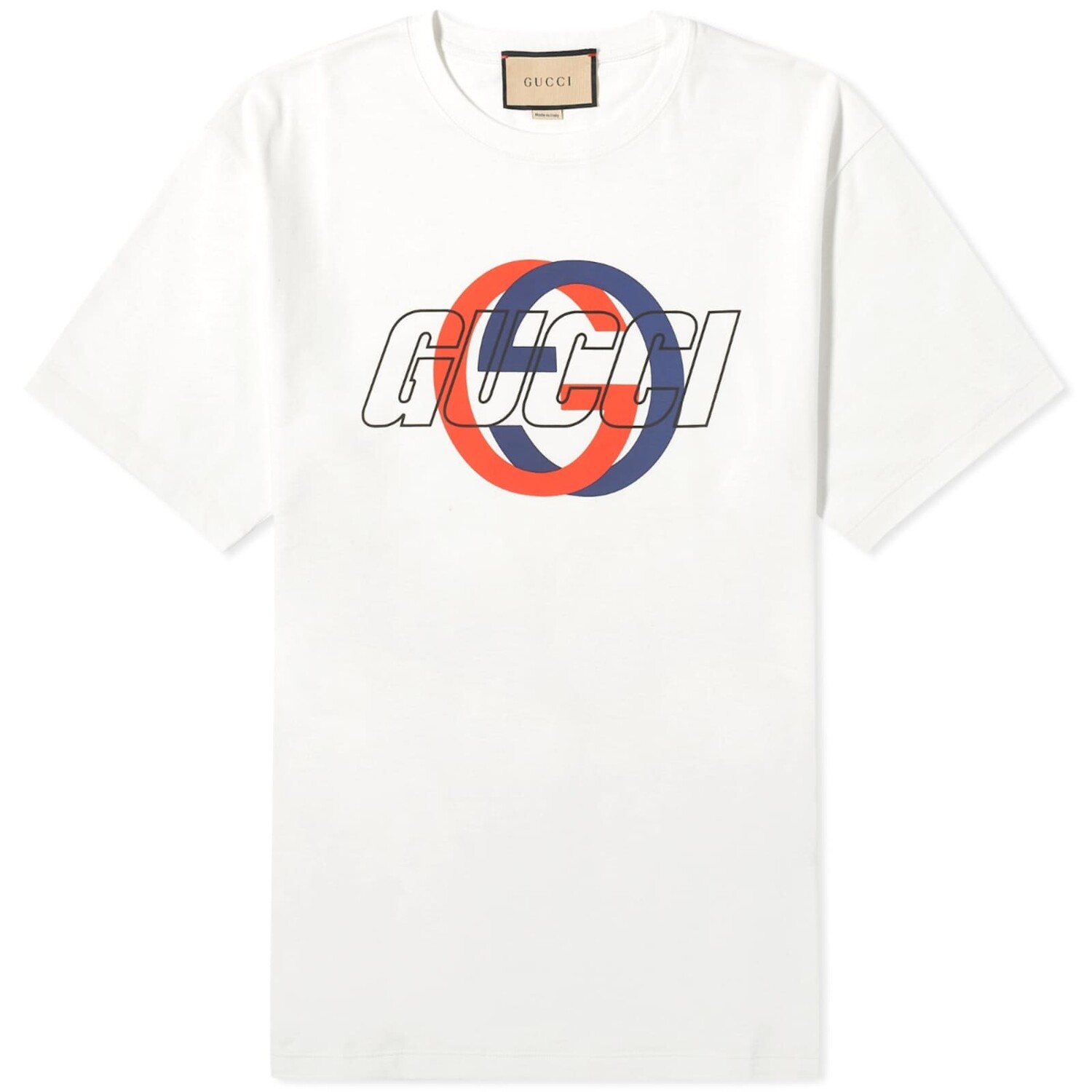 

Футболка Gucci Interlocking Graphic Logo, цвет Sunlight