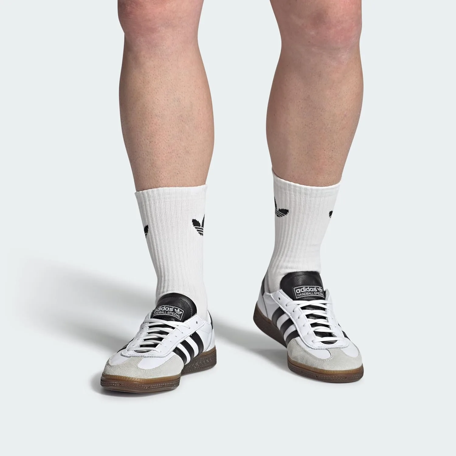 Мужские кроссовки Adidas с низким вырезом, белый/черный — фото 4