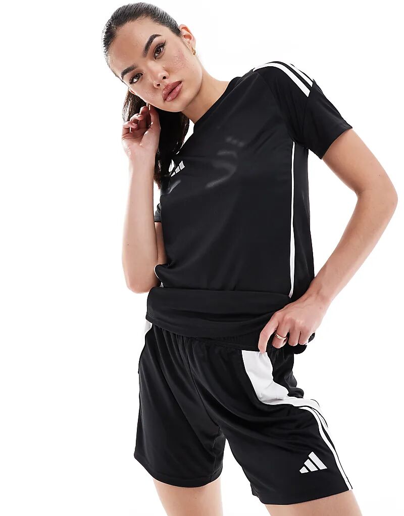 

Шорты Adidas Football Tiro 24 черного цвета