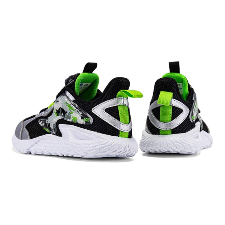Детские сандалии для начальной школы 361°Kids, цвет Silver/Carbon Black/Fluorescent Grass Green — фото 4