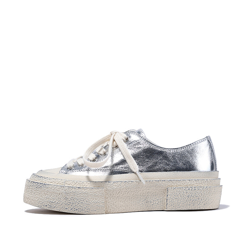 

Кеды BELLALILY Skateboard Shoes Women's Low-Top, серебряный