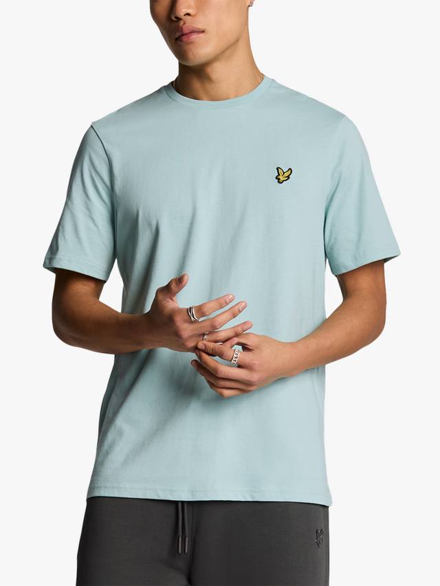 

Хлопчатобумажная футболка обычного покроя с коротким рукавом Lyle & Scott, цвет Future Blue