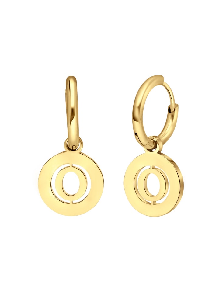 

Серьги в форме буквы О, круглые Lucardi