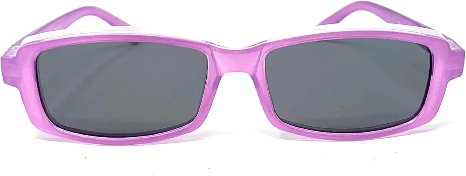 

Очки Mini Fit Over Glasses, OTG, поляризованные солнцезащитные очки унисекс с обтекаемой формой для мужчин и женщин Generic, Rectangle - Pearl Purple With Smoke Lens